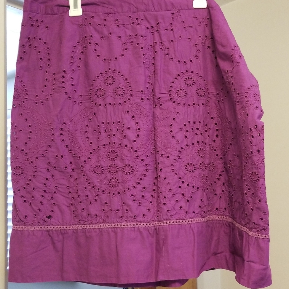 Plum colored skirt